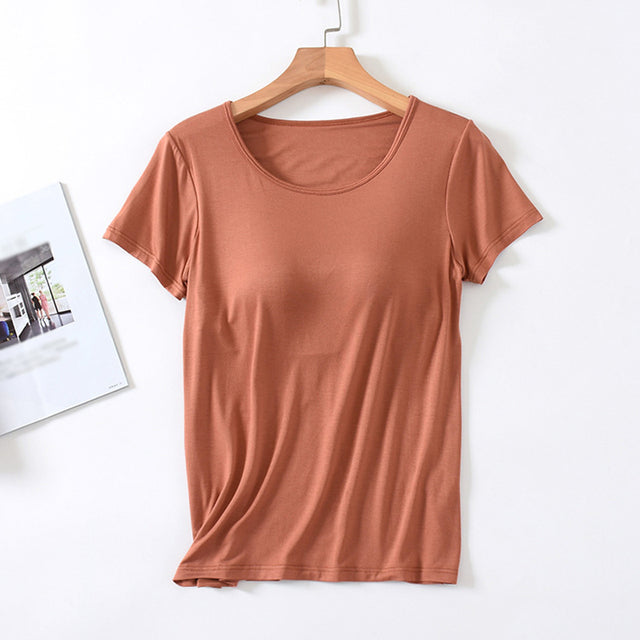 Women's Casual Summer T-Shirt with Cushion Fit