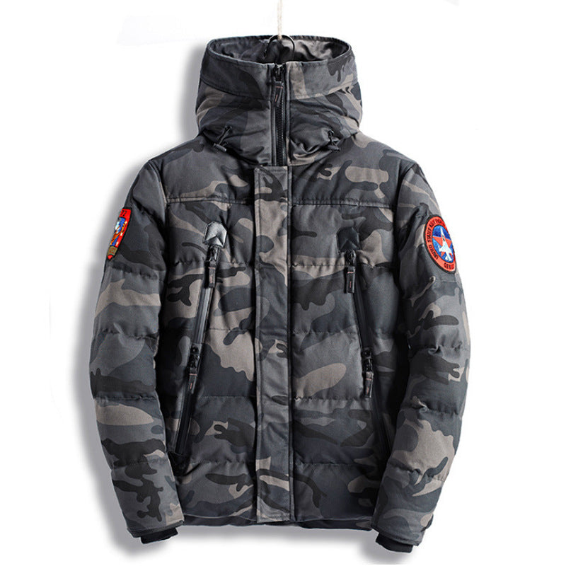 Men's Winter Camouflage Hoodie Jacket (Thick & Warm)