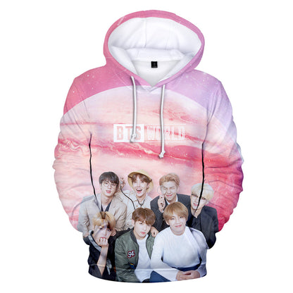 BTS Hoodie - Digital Print 3D Fashion Sweatshirt