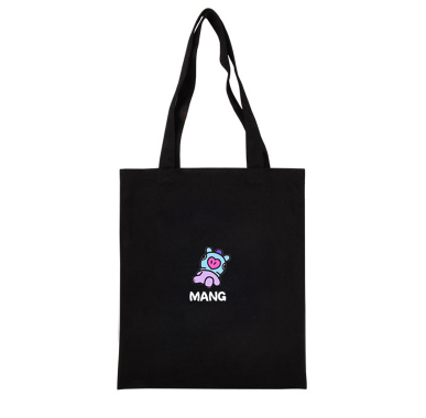 BTS Cartoon Canvas Shoulder Bag - Simple and Versatile