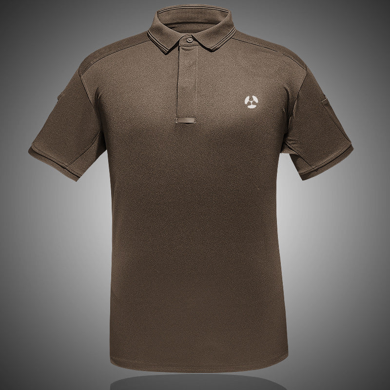 Men's Tactical Short Sleeve Polo Outdoor Quick-Dry Shirt