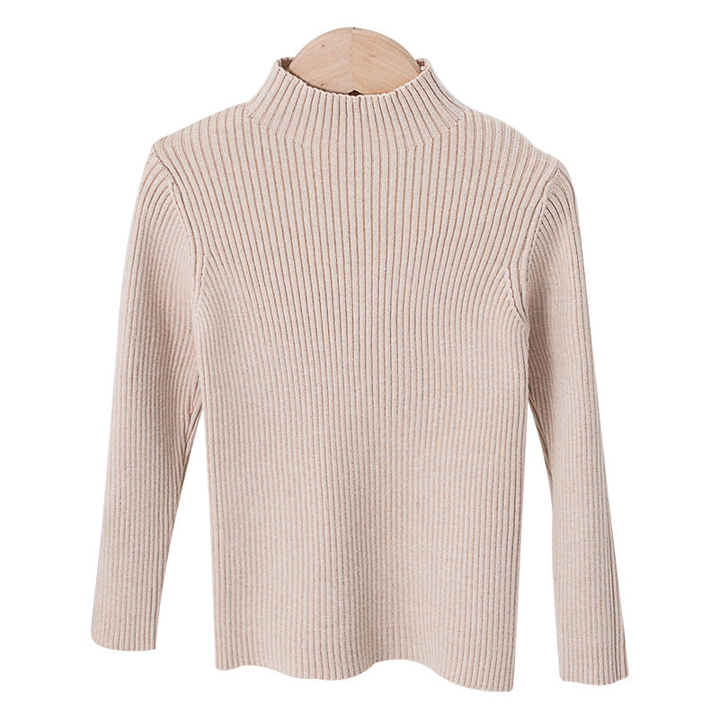 Fall Winter Kids Knitted Turtleneck Sweater
