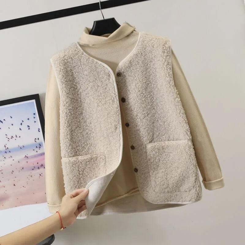 Autumn & Winter Versatile Plush Vest