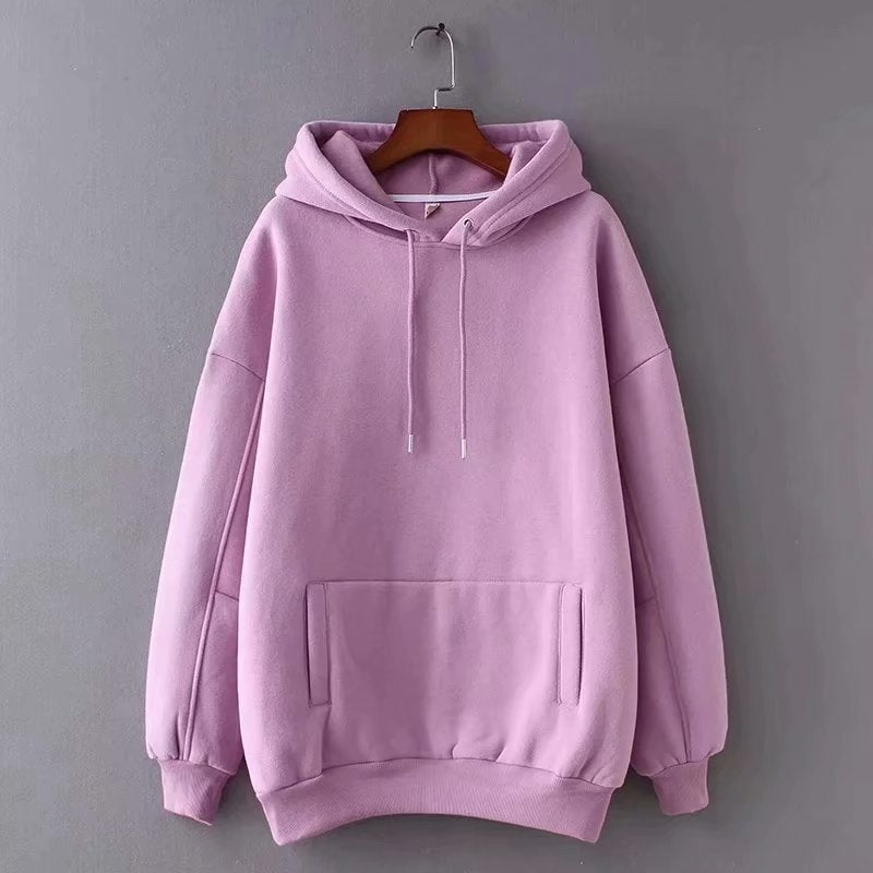 Women's Hooded Sweatshirt - Loose Fit, Multiple Colors