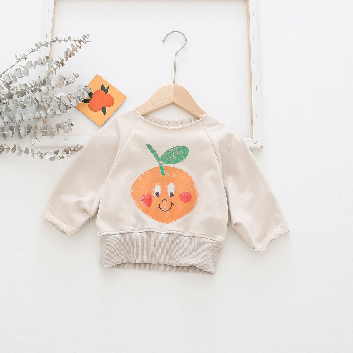 Cartoon Printed Round Neck Sweater for Kids