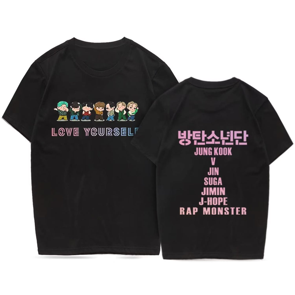 Dolpind Kpop Love Yourself Shirt Suga Jungkook Jimin V Rap Jhope Jin Tshirt Tee for Women