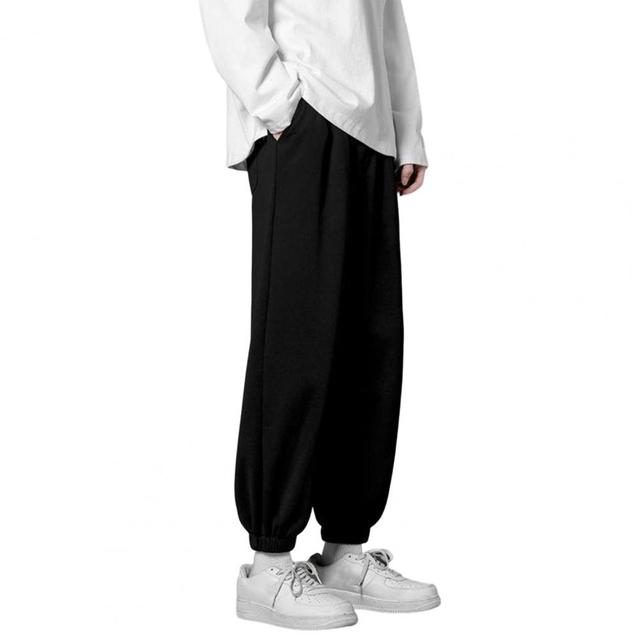 Men's Casual Loose Ice Silk 3/4 Pants for Spring/Summer