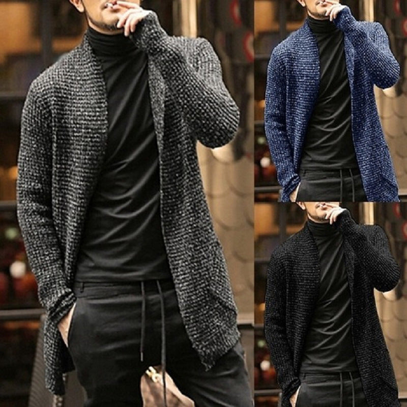 Long Sleeve Cardigan Trench Coat