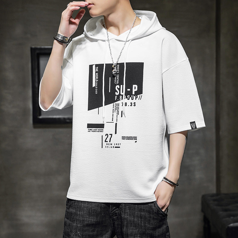 Men's Casual Short Sleeve Hoodie - Spring/Fall 2020