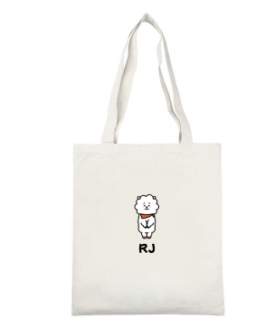 BTS Cartoon Canvas Shoulder Bag - Simple and Versatile