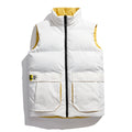 Lightweight Double-Sided Fashion Vest with Standing Collar