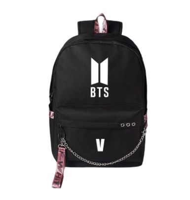 BTS Style Backpack with USB Charging for Students