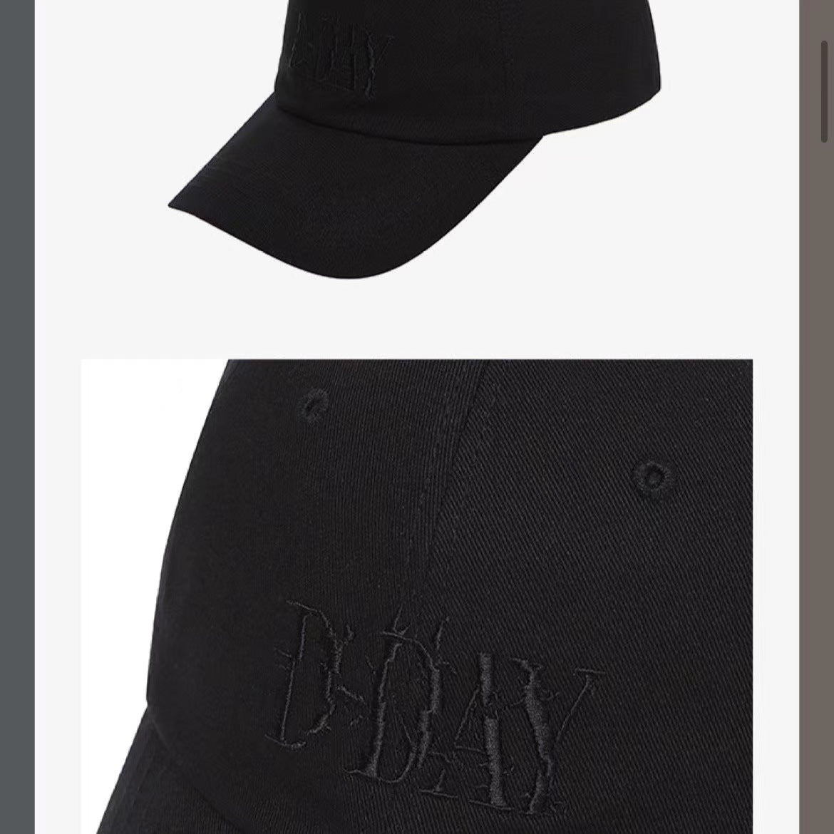 BTS Official D-DAY Black Baseball Cap