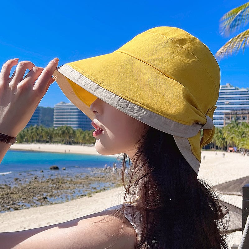 Korean Bowknot Short-Brim Fisherman Hat for Women