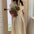 Slim Bubble Sleeve Dress for Women