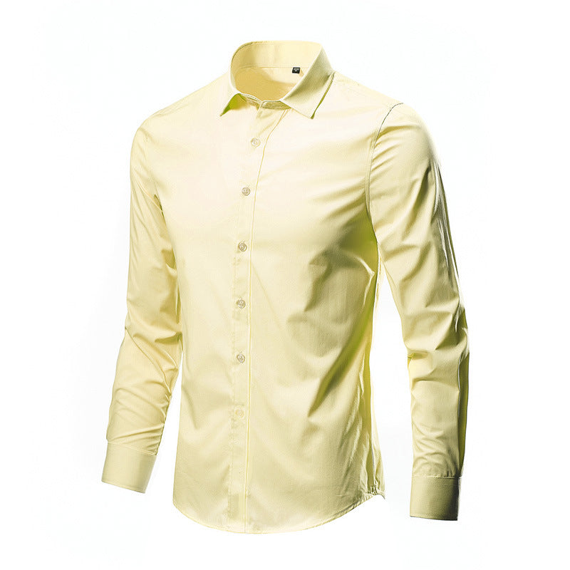 Spring New Men's Long Sleeve Shirt - Korean Style