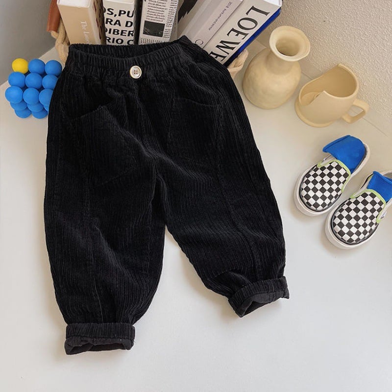 Children's Cotton Corduroy Trousers for Autumn/Winter