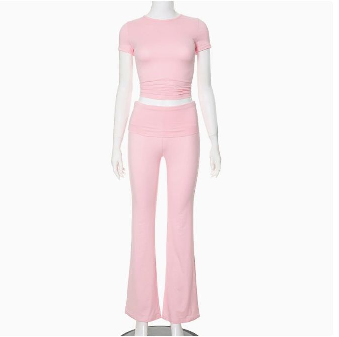 Summer Two-Piece Outfit Set for Women (One Set)