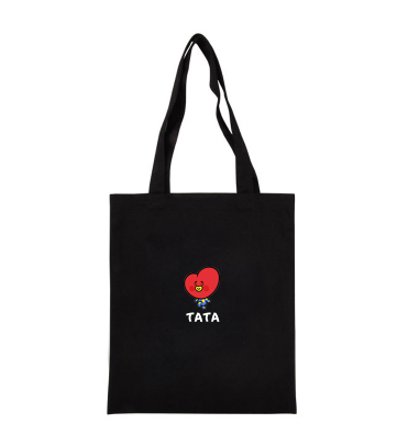 BTS Cartoon Canvas Shoulder Bag - Simple and Versatile