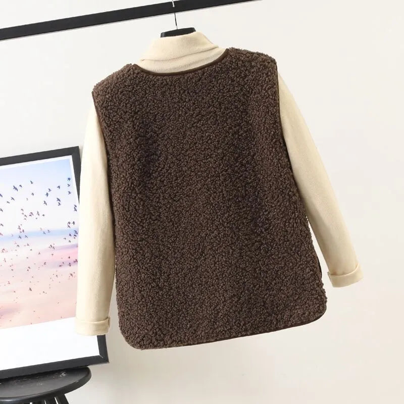Autumn & Winter Versatile Plush Vest