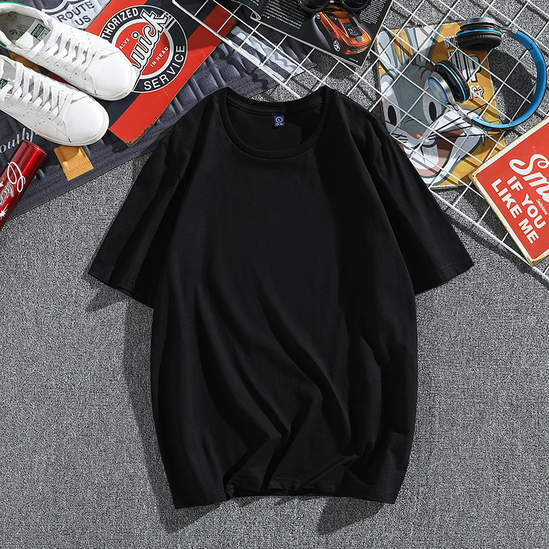 Men's Cotton Summer T-Shirt - Loose Fit Short Sleeve