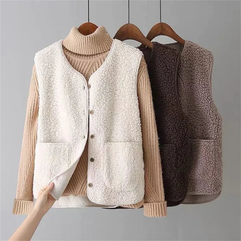 Autumn & Winter Versatile Plush Vest