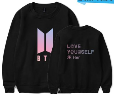 BTS Love Yourself HER Crewneck Sweatshirt Unisex