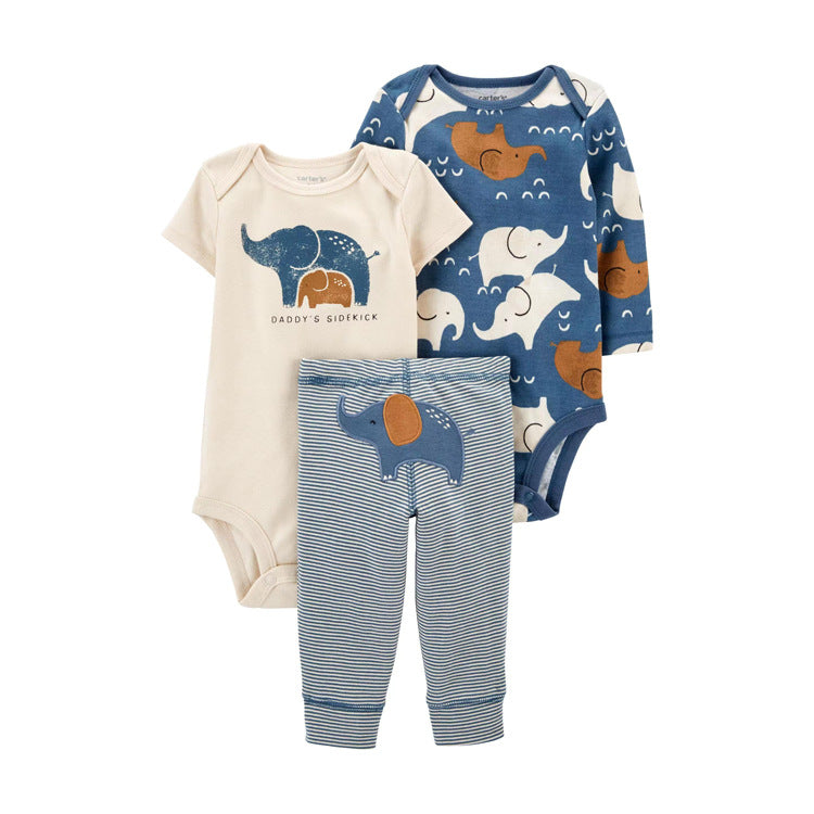 Spring Autumn Baby Clothing Set - 3 Pieces for Infants