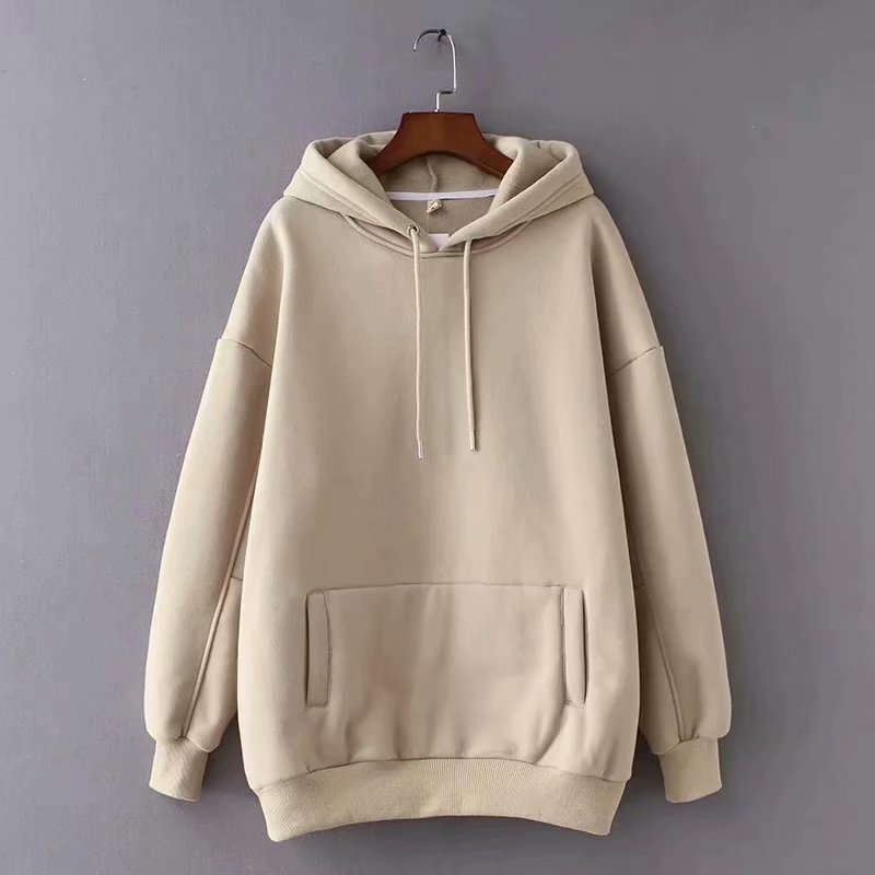 Women's Hooded Sweatshirt - Loose Fit, Multiple Colors