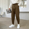Korean Style Solid Color Casual Men's Pants