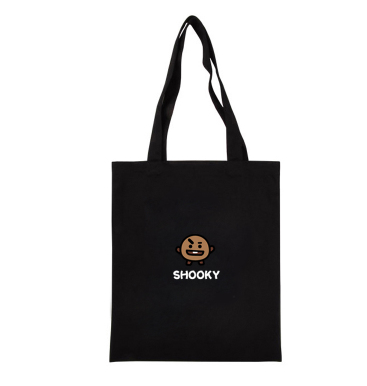 BTS Cartoon Canvas Shoulder Bag - Simple and Versatile