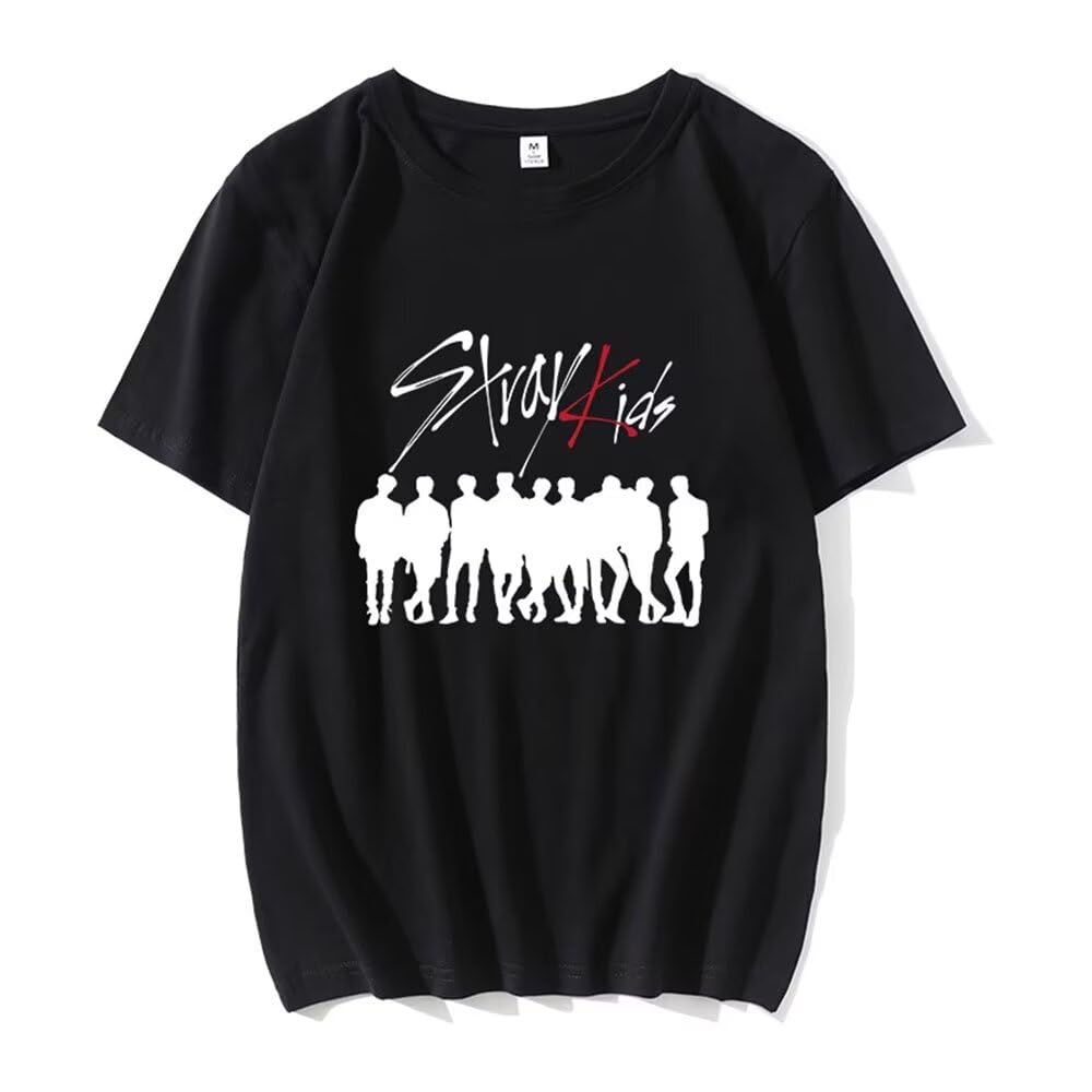 KPOP Straykids Tshirt Bangchan Jisung Felix Hyunjin Tee Stray Kids Merch Tops for Women Men