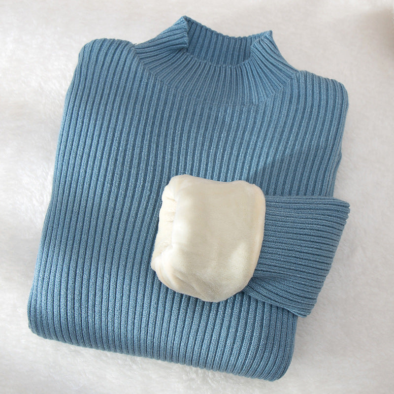 Fall Winter Kids Knitted Turtleneck Sweater