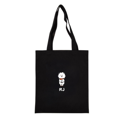 BTS Cartoon Canvas Shoulder Bag - Simple and Versatile