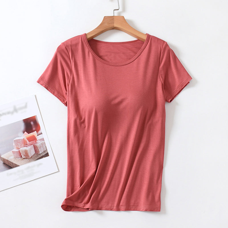 Women's Casual Summer T-Shirt with Cushion Fit