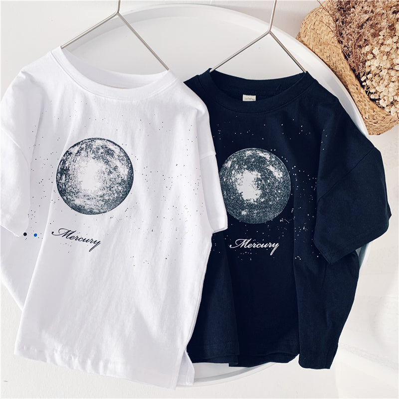 Xiaojiejia Boys Short Sleeve T-shirt with Cartoon Print