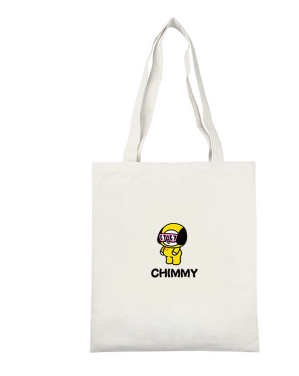 BTS Cartoon Canvas Shoulder Bag - Simple and Versatile