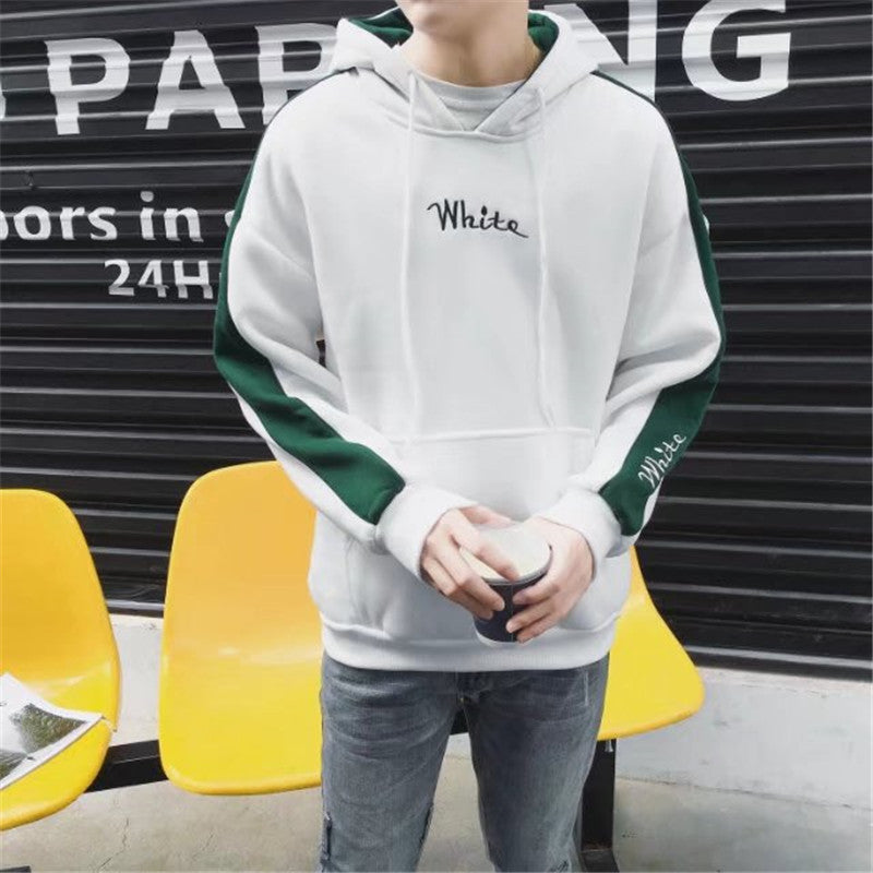 Men's Hooded Sweatshirt - Korean Style Pullover