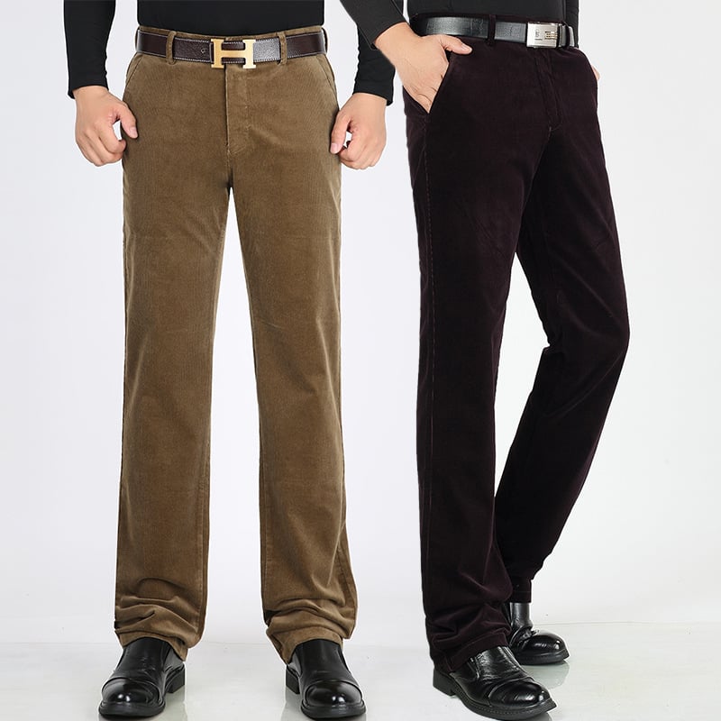 Men's Loose Straight Corduroy Pants
