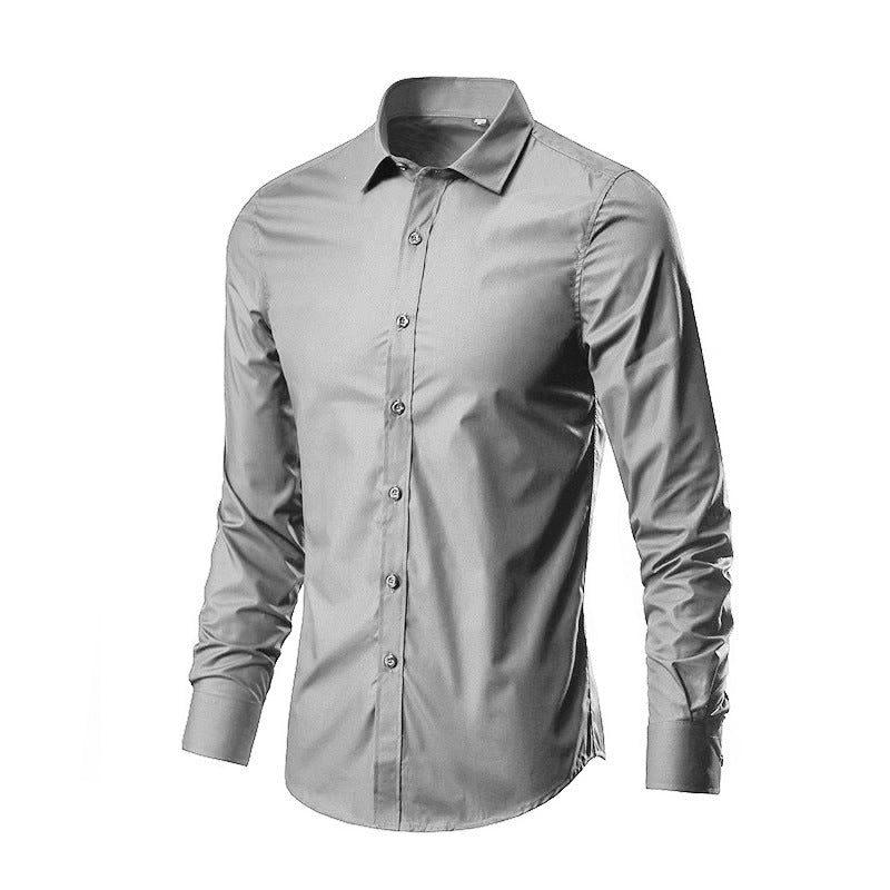 Spring New Men's Long Sleeve Shirt - Korean Style