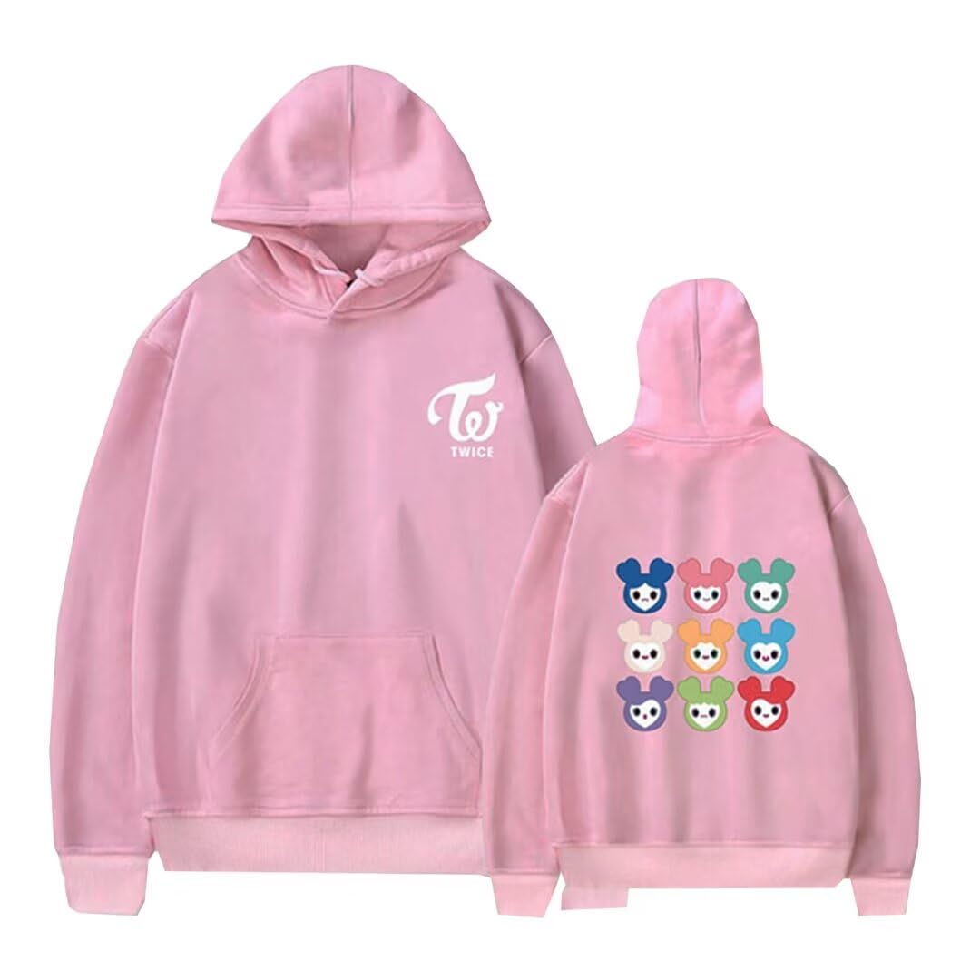 FUJUTANG Kpop Twice Hoodies Sweatshirts Tzuyu Momo Sana Nayeon Long Sleeves Hooded Pullover Tops Sweater Coat