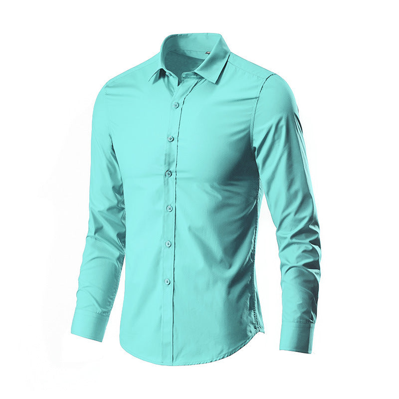Spring New Men's Long Sleeve Shirt - Korean Style