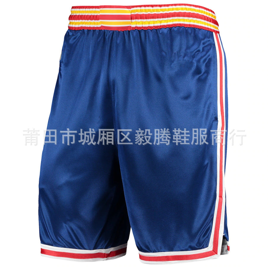 New Basketball Shorts with Embroidered Team Logos