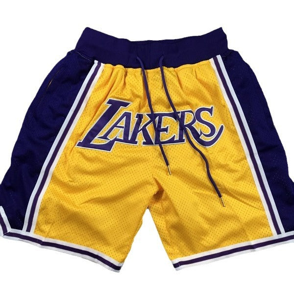 Lakers James Inspired Vintage Just Don Basketball Shorts