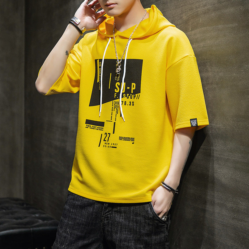 Men's Casual Short Sleeve Hoodie - Spring/Fall 2020