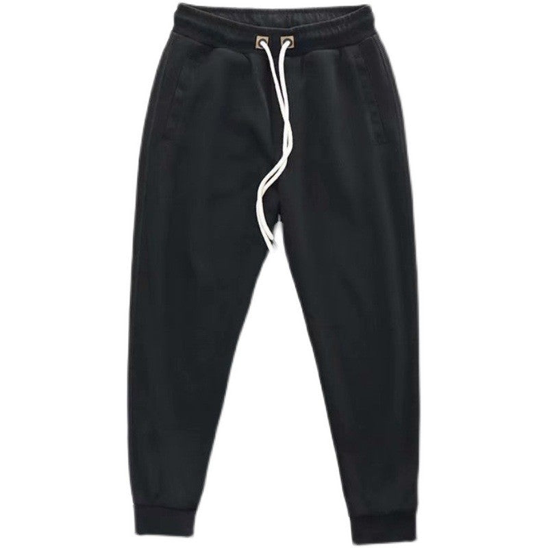 Terry Cloth Casual Loose American Knitting Trousers