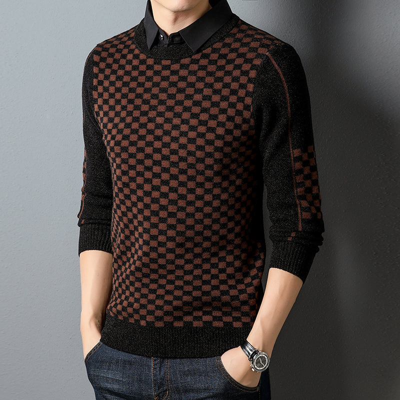 Trendy Casual Men's Knitwear for Autumn and Winter