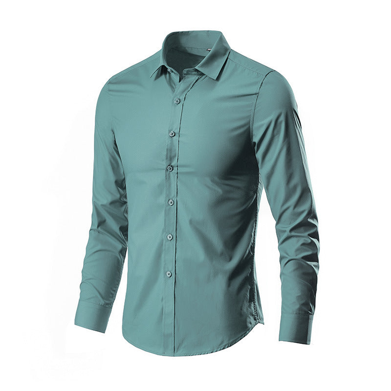 Spring New Men's Long Sleeve Shirt - Korean Style