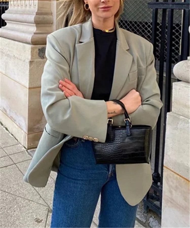 Women's Casual Long Sleeve Blazer Coat Fall Style