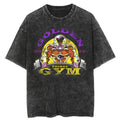 Washed Black Dragon Ball Anime T-shirt for Summer Fashion